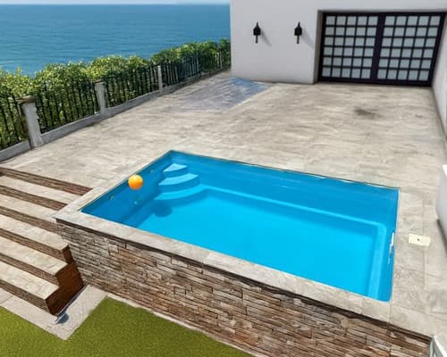 Piscina Prefabricada Candela 4x2 Elevada en Poliéster