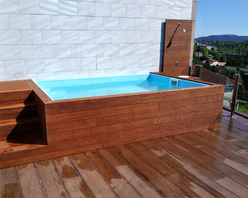 Piscina Elevada Carmela 3x2 en Poliéster